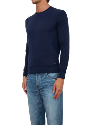 Maglia Liu-Jo blu in crèpe di cotone in UOMO
