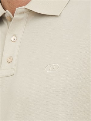 Polo Liu-jo beige in piquet con logo in UOMO