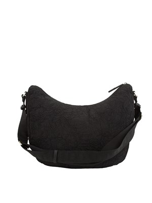 Borsa a tracolla Liu Jo in nylon nero effetto stropicciato in DONNA