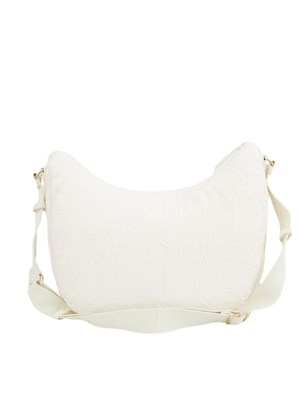 Borsa a tracolla Liu Jo in nylon bianco effetto stropicciato in DONNA