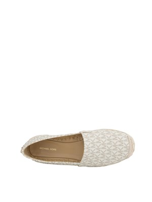 Espadrillas panna Michael Michael Kors Lynn con plateau e logo in DONNA
