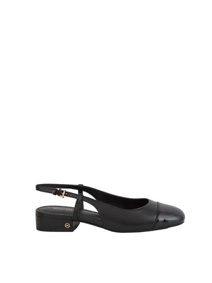 Ballerine Michael Kors Perla Flex Sling Flat pelle nera in DONNA