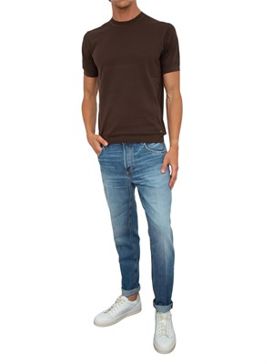 T-shirt in maglia Liu-jo marrone in UOMO