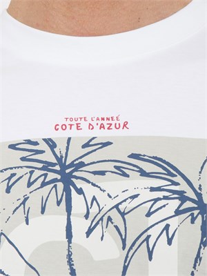 T-shirt Liu-jo bianco con stampa Cote d'Azur in UOMO