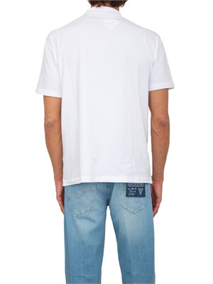 Polo uomo Ea7 Emporio Armani Tennis Club in cotone stretch bianco in UOMO