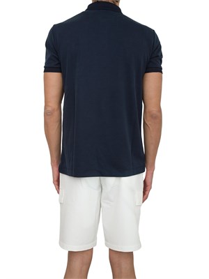 Polo Ea7 Lux Identity in misto modal blu in UOMO