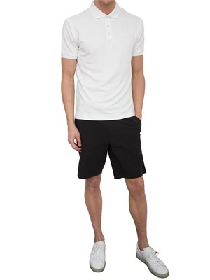 Polo Ea7 Lux Identity in misto modal avorio in UOMO