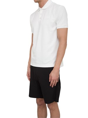 Polo Ea7 Lux Identity in misto modal avorio in UOMO