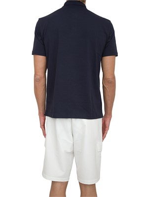 Polo uomo Ea7 Emporio Armani Tennis Club in cotone stretch blu in UOMO