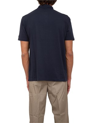 Polo uomo Ea7 Emporio Armani Tennis Club in cotone stretch blu in UOMO