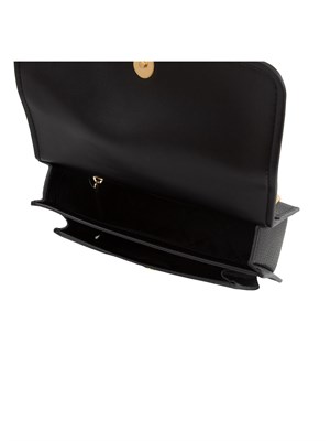 Borsa a spalla Michael Michael Kors modello Claire in pelle martellata nera in DONNA
