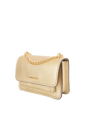Borsa donna Michael Michael Kors in pelle martellata oro e catena oro in DONNA