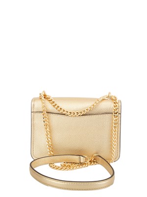 Borsa donna Michael Michael Kors in pelle martellata oro e catena oro in DONNA