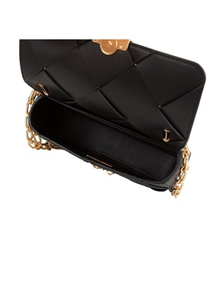 Borsa donna Michael Michael Kors modello Tribeca in pelle nera intrecciata in DONNA