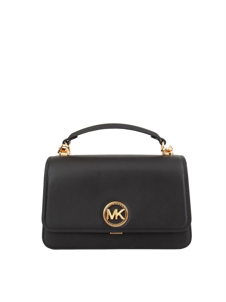 Borsa donna Michael Michael Kors modello Delancey in pelle nera