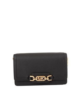Borsa donna Michael Michael Kors modello Heather extra-small in pelle nera in DONNA
