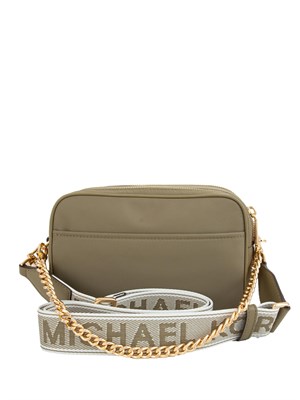 Borsa tracolla Michael Michael Kors modello Bryant in nylon verde in DONNA