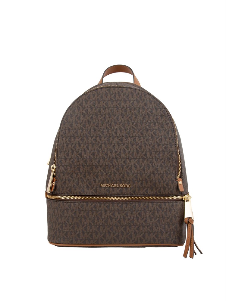 Zaino Michael Michael Kors in tela con stampa logo