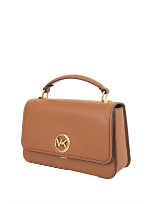 Borsa donna Michael Michael Kors modello Delancey in pelle marrone in DONNA