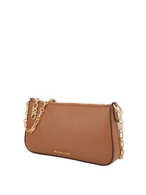 Borsetta Michael Michael Kors in pelle cuoio con catena oro in DONNA