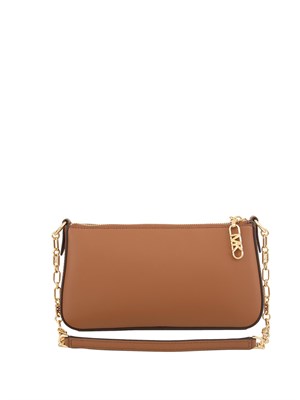 Borsetta Michael Michael Kors in pelle cuoio con catena oro in DONNA