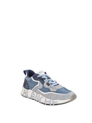 Sneaker blu Voile Blanche in suede e tessuto in UOMO