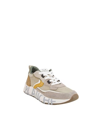 Sneaker beige Voile Blanche in suede e tessuto in UOMO