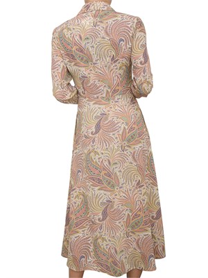 Abito midi Etro con fantasia Paisley all-over in DONNA
