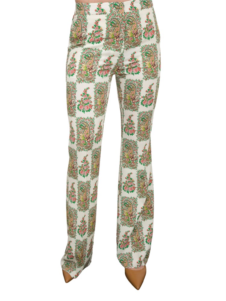 Pantaloni Etro fantasia Paisley con vestibilità flare