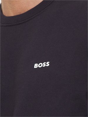 Maglione Boss blu con logo in UOMO