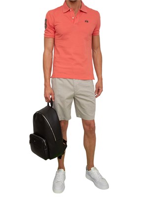 Bermuda Boss uomo in pregiato misto lino beige in UOMO