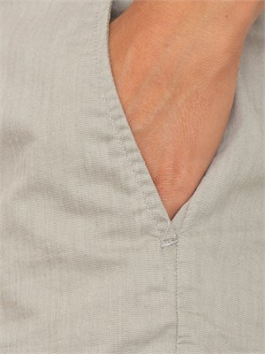 Bermuda Boss uomo in pregiato misto lino beige in UOMO