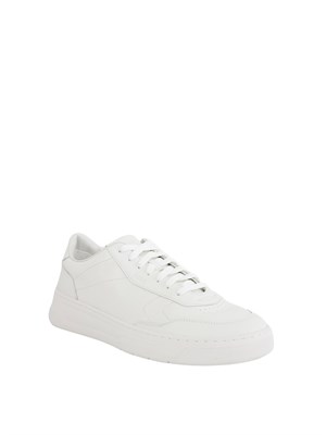 Sneaker bianche in pelle con suola in gomma in UOMO