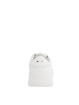 Sneaker bianche in pelle con suola in gomma in UOMO