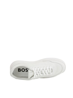 Sneaker bianche in pelle con suola in gomma in UOMO