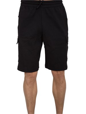 Bermuda cargo EA7 in misto cotone nero in UOMO