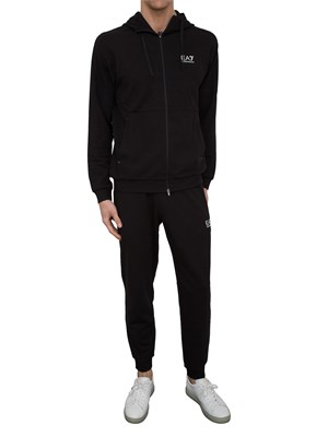 Tuta EA7 Dynamic Athlete in tessuto tecnico Natural VENTUS7 nero in UOMO