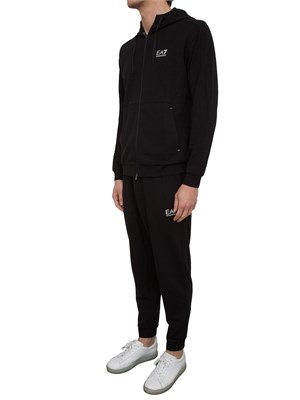 Tuta EA7 Dynamic Athlete in tessuto tecnico Natural VENTUS7 nero in UOMO
