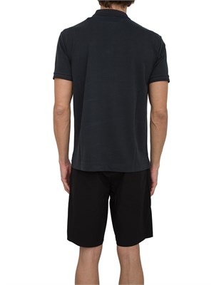 Polo Ea7 Lux Identity in misto modal nero in UOMO