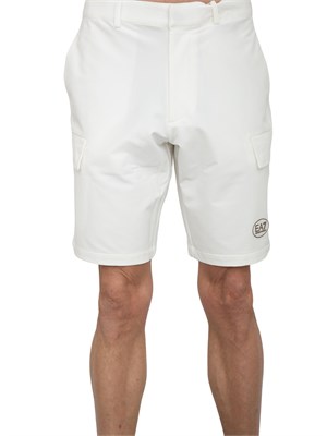 Bermuda cargo Ea7 bianco in UOMO