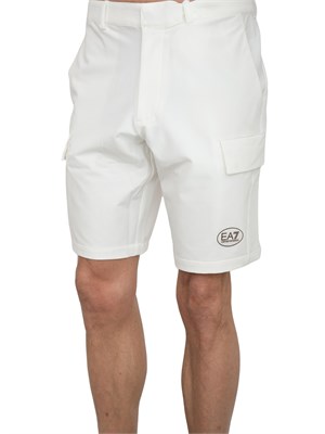 Bermuda cargo Ea7 bianco in UOMO