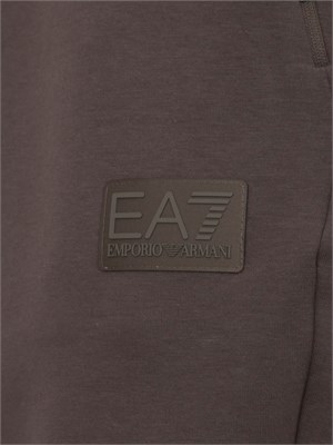 Pantalone EA7 in interlock di misto cotone taupe in UOMO