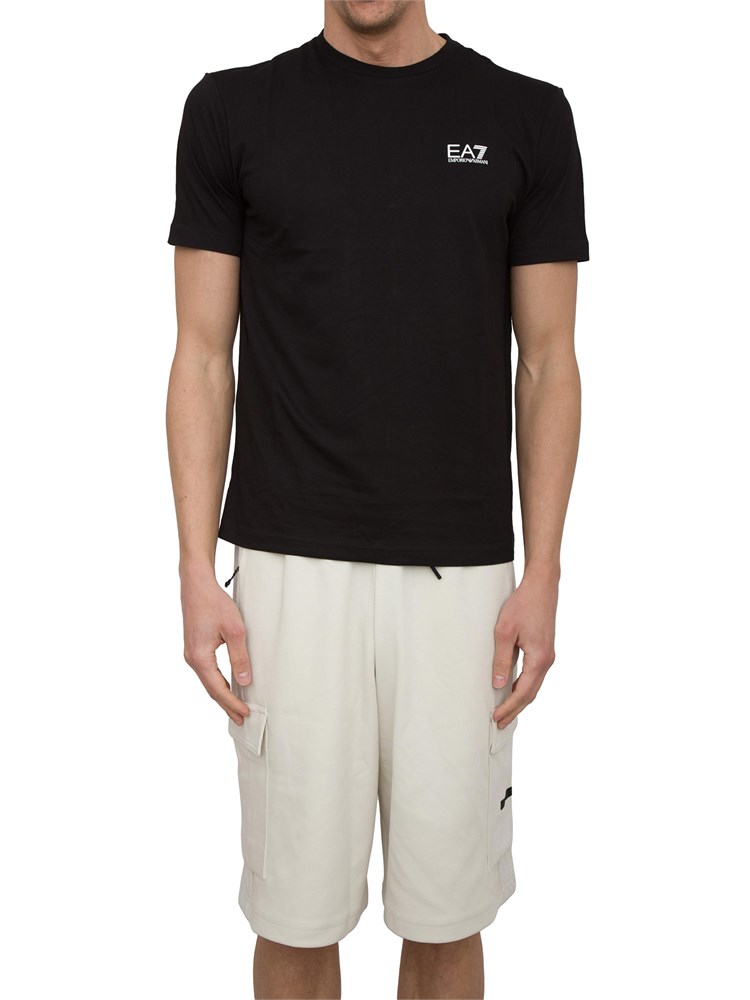 T-shirt EA7 Core Identity in cotone Pima nero