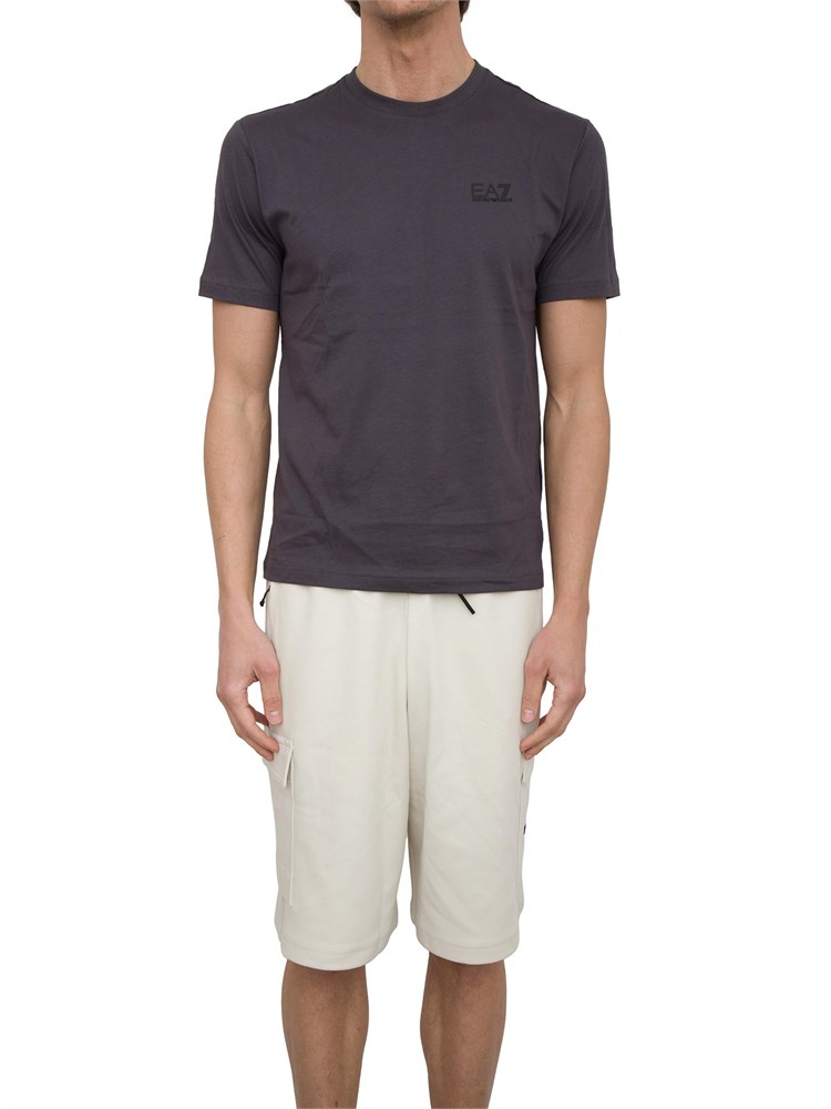 T-shirt EA7 Core Identity in cotone Pima grigio