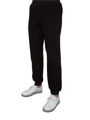 Pantalone tuta EA7 in misto cotone nero in UOMO
