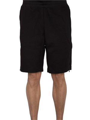 Bermuda sportivo EA7 con zip laterale nero in UOMO