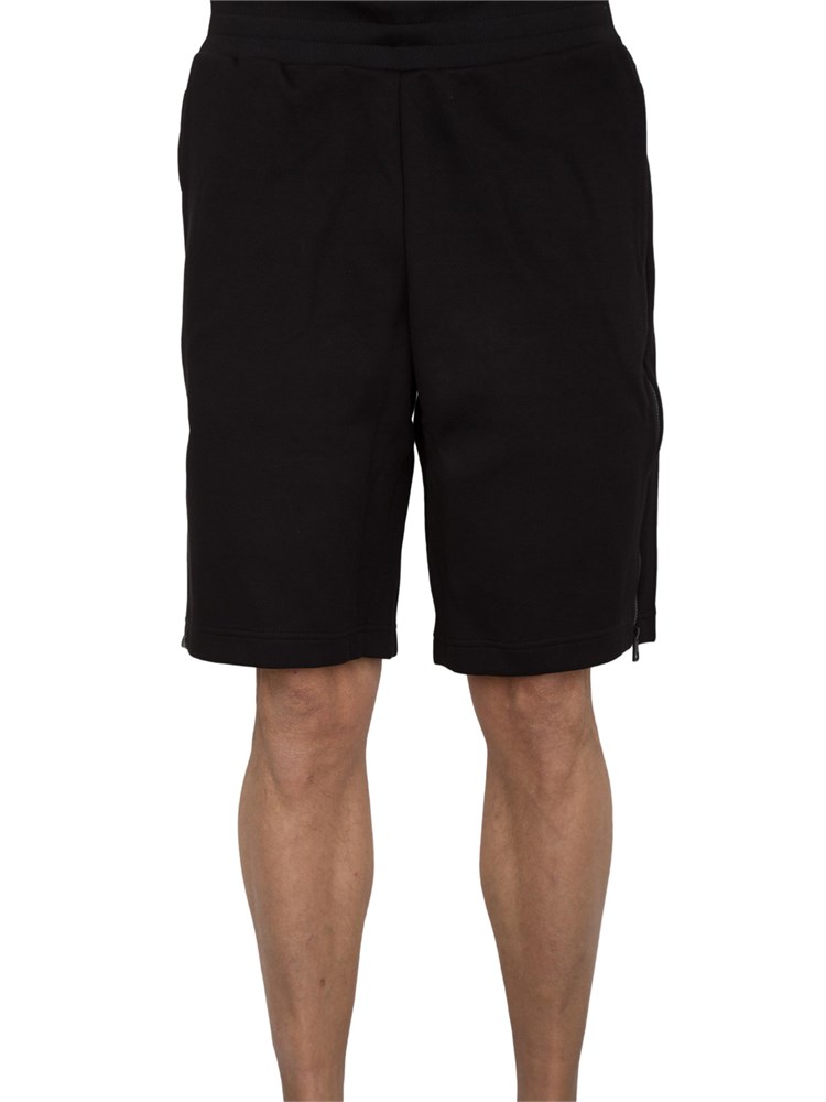 Bermuda sportivo EA7 con zip laterale nero