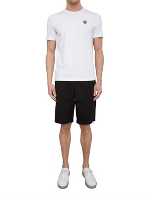Bermuda sportivo EA7 con zip laterale nero in UOMO