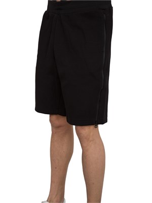 Bermuda sportivo EA7 con zip laterale nero in UOMO