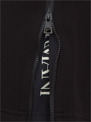 Bermuda sportivo EA7 con zip laterale nero in UOMO